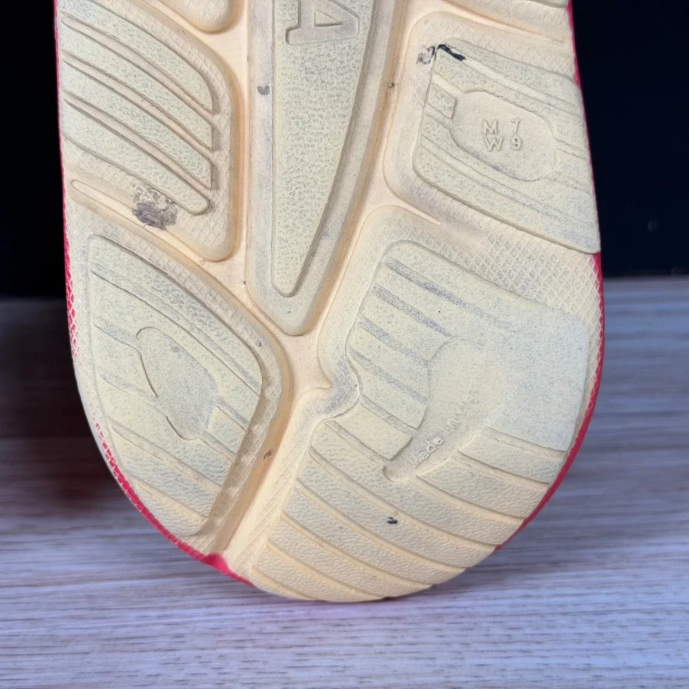 Hoka Ora Recovery Slide 3 Mens Size 7 Womens 9 Yellow Pink Comfort Sandals